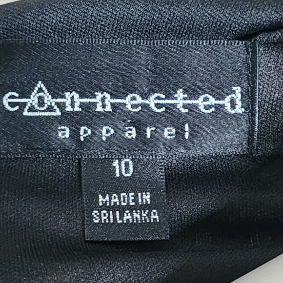 Connected Apparel Dress Womens Size 10 Multicolored Floral 3/4 Bell Sleeve - Picture 6 of 7